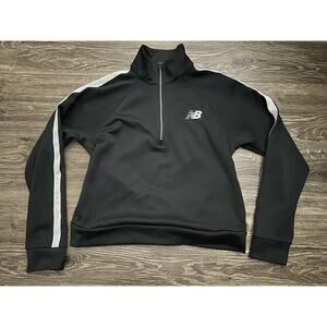 New Balance 1/4 Zip full Long Sleeve Black Womens